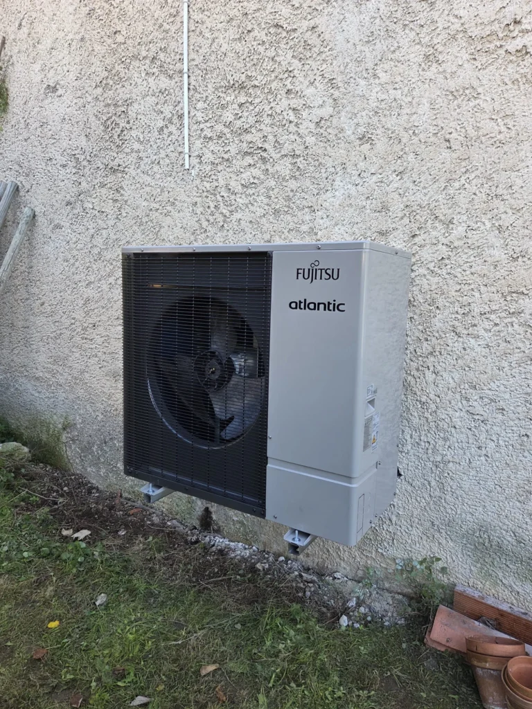 Installation d’une pompe a chaleur Atlantic avec production d’eau chaude sanitaire nouvelle génération 3