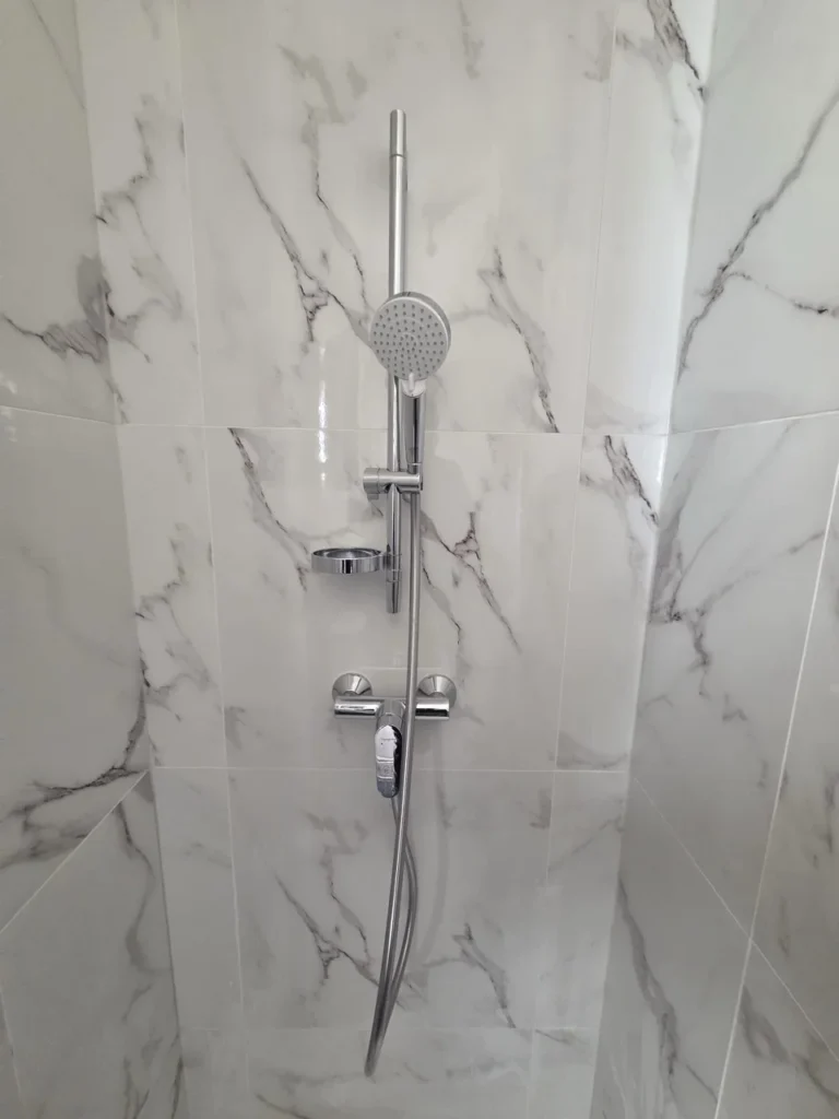 Douche transformée