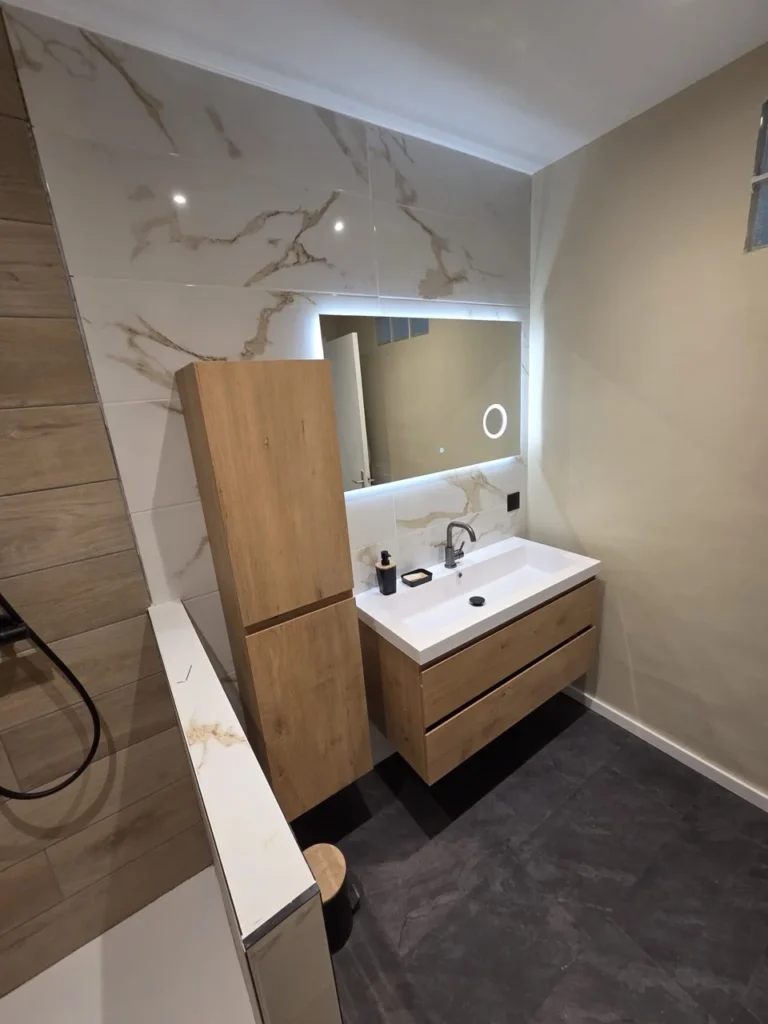 Renovation salle de bain avant après