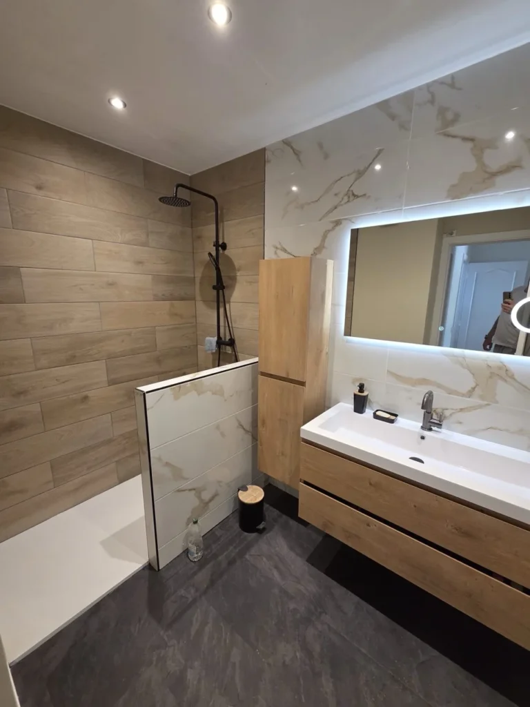 Renovation salle de bain avant après
