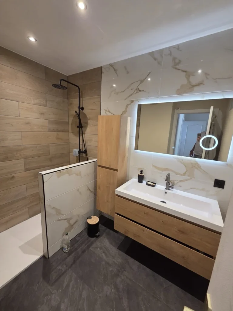 Renovation salle de bain avant après