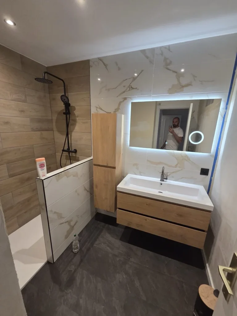 Renovation salle de bain avant après