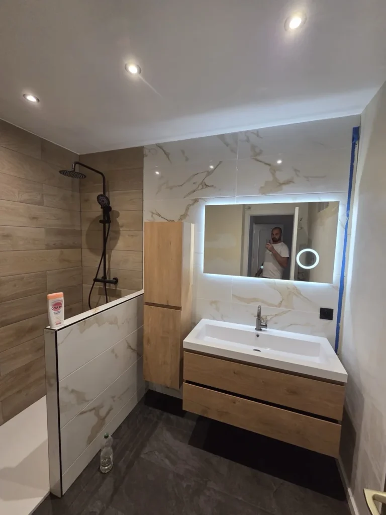 Renovation salle de bain avant après